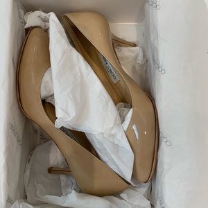 NIB Jimmy Choo Nude Patent Classic Pumps size 37.5